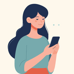 vector image of a person making a call