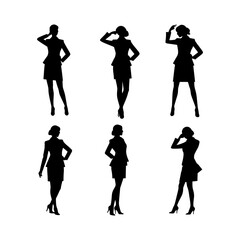 Obraz premium Strong Businesswoman Executive Clipart