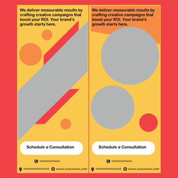 rollup banner design for digital marketing agency 