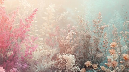 A dreamy, pastel floral backdrop