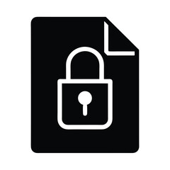 File Encryption Icon Vector Illustration