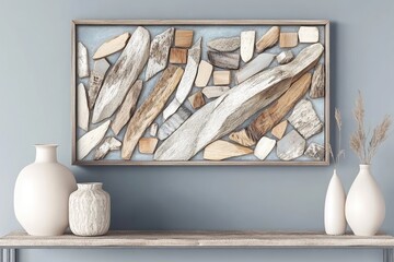 Driftwood art piece, wall decor