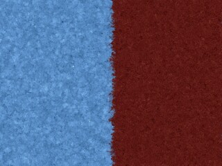 An abstract background with a vertically split image.  One side is a textured light blue, the other a textured dark reddish-brown. The dividing line is irregular and organic.