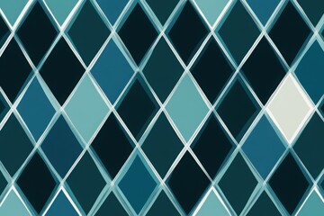 Abstract Teal Diamond Pattern Design Geometric Shapes in Cool Tones Subtle Textured Effect