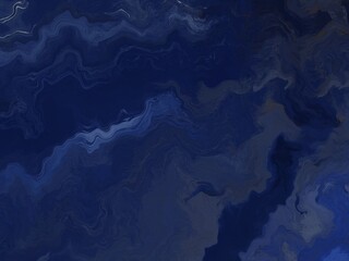 An abstract background with a mesmerizing, swirling pattern in deep shades of blue, resembling liquid marble or a deep ocean.