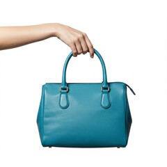 female hand holding bag