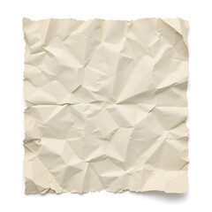 Obraz premium Cream Colored Crumpled Paper Texture Background