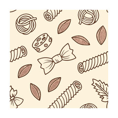 doodle style pasta icons pattern Fashion, Textiles, Home Decor, packaging Design, Graphic Web Design, Stationery Prints, Art Craft, Interior Design, Accessories  Lifestyle Products