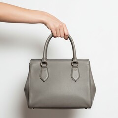 female hand holding bag