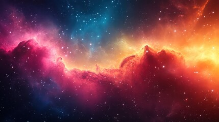 Fototapeta premium Cosmic Nebula Colorful Space Clouds