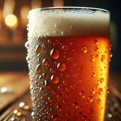 Cold Beer in Glass