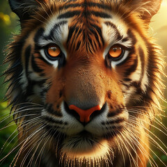 Majestic Tiger Close-Up