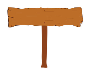 Wooden Cartoon Signs Banner vector