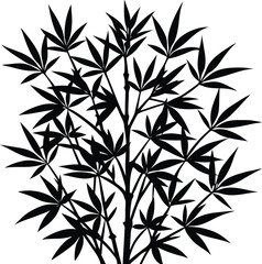 seamless background with bamboo