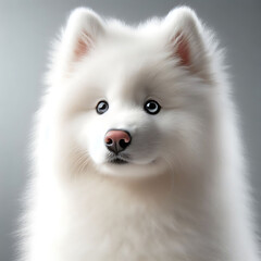 Obraz premium Adorable Samoyed Puppy