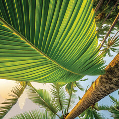 Summer Coconut Palm Tree Leaf
