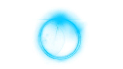 Blue Flare in Artistic Abstract Style Transparent PNG background