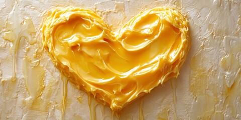 Golden Butter Heart: A Textural Culinary Painting