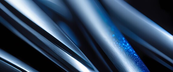 Close up of titanium alloy with micro detailing subtle blue gray hues shimmering in bright focused light