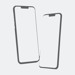 vector illustration of a metal frame