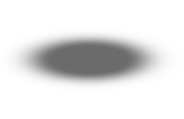 Dark shadow overlay effect isolated on transparent background. Blurred round shadow. Gradient shadow drop for design, Poster, card, decoration. PNG 
