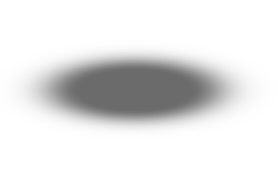 Dark shadow overlay effect isolated on transparent background. Blurred round shadow. Gradient shadow drop for design, Poster, card, decoration. PNG 