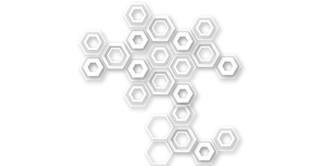 Abstract background with lines . Geometric seamless texture white abstract background with hexagons.
Background with hexagons . Futuristic honeycomb hexagon white background. 
