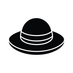 sun hat icon vector illustration
