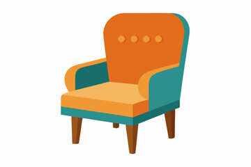 Fototapeta premium chair clipart on white background 