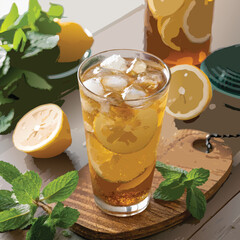 Nice Summer Juices Splashing