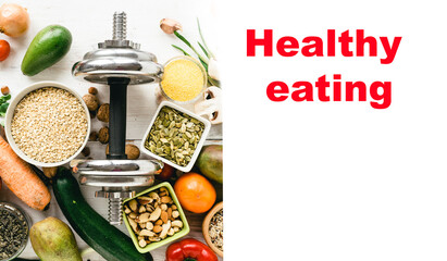 Healthy food plan and Diet food for every day for sports.