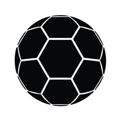 Fototapeta premium Football Silhouette vector icon Art & Illustration