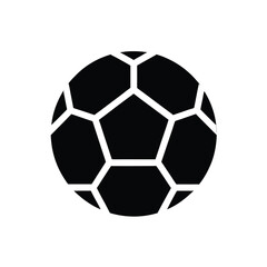 Fototapeta premium Football Silhouette vector icon Art & Illustration