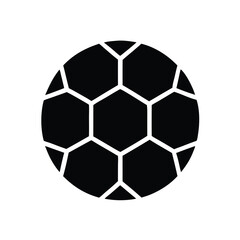 Fototapeta premium Football Silhouette vector icon Art & Illustration