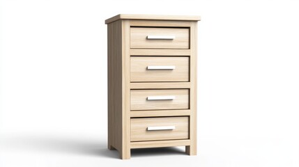 Modern Tall Drawer Cabinet for Office Supplies Storage with Clean Lines