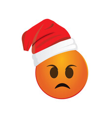 a yellow emoji face with a smile emoji, happy Christmas,  emoji Christmas face, whats app emoji, reaction smiley, Christmas smiley, 