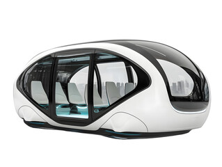 Futuristic, sleek, personal transport pod