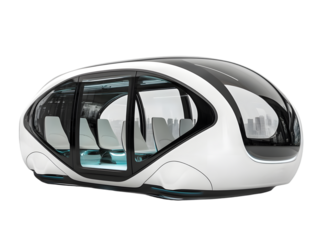Futuristic, sleek, personal transport pod