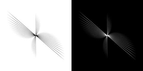 Dynamic abstract spiral sound wave rhythm lines. Circular spiral sound wave rhythm of lines. Circular futuristic abstract lines, black and white background.