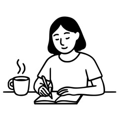 girl reading a book