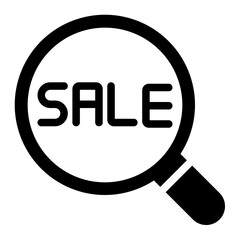 sale tag glyph icon
