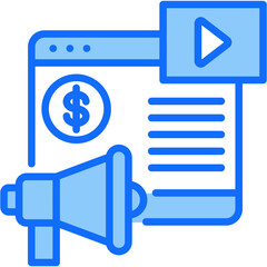 Video Advertising Icon