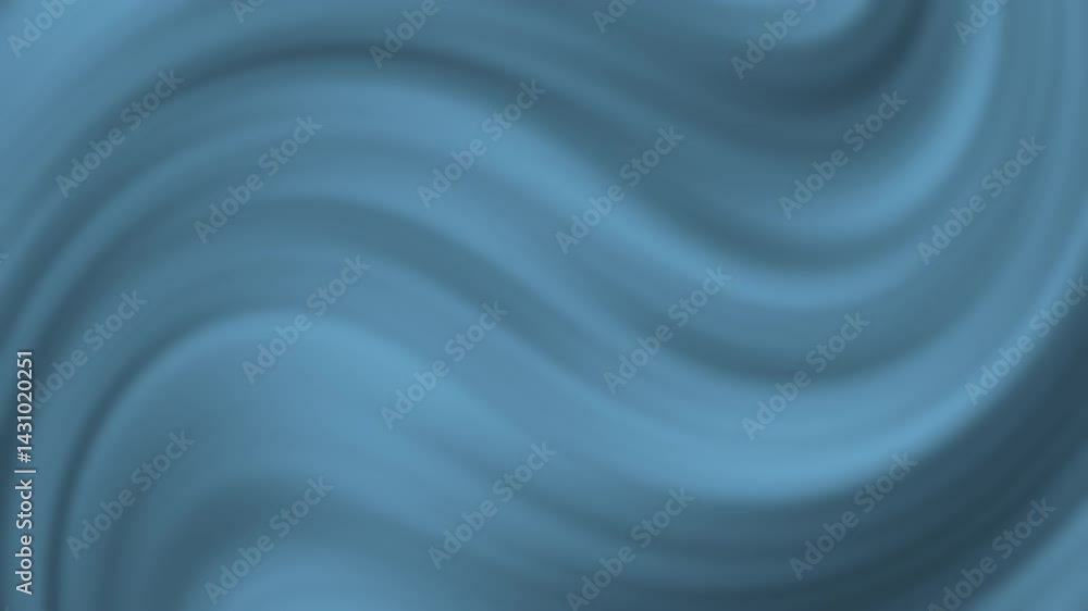 Poster a smooth, wavy abstract design featuring soft blue tones, creating a calming and fluid visual effect