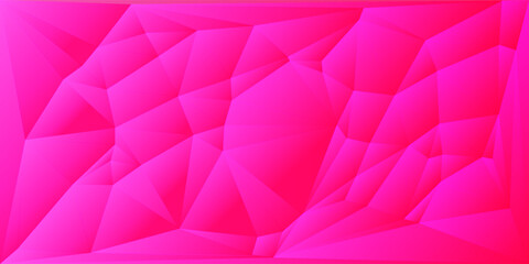 Fototapeta premium Abstract geometric background of triangular polygons. pink white modern Ilustration