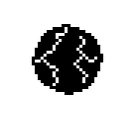 Fototapeta premium Pixel Art Planet Collection
