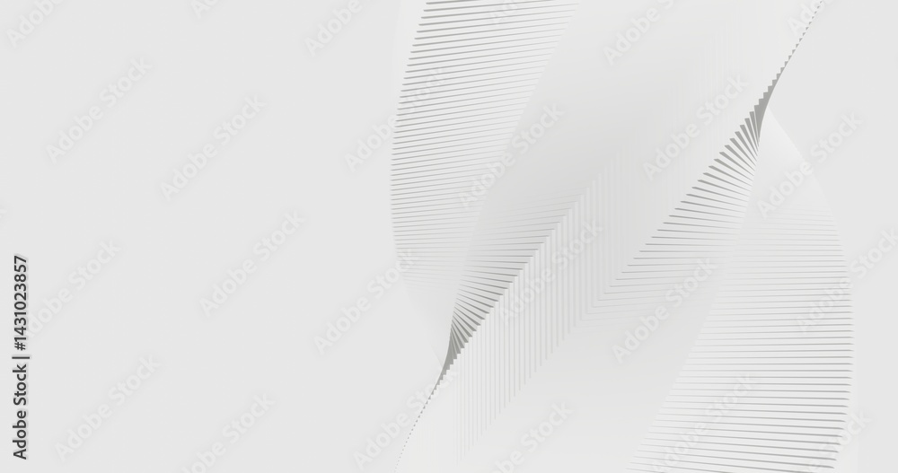 Aufkleber abstract white background spiral geometric pattern of design 3d render