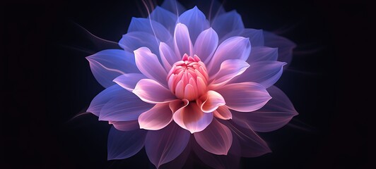 Fototapeta premium Dahlia Flower shaped constellation, ai generative