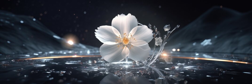 white beautiful flower