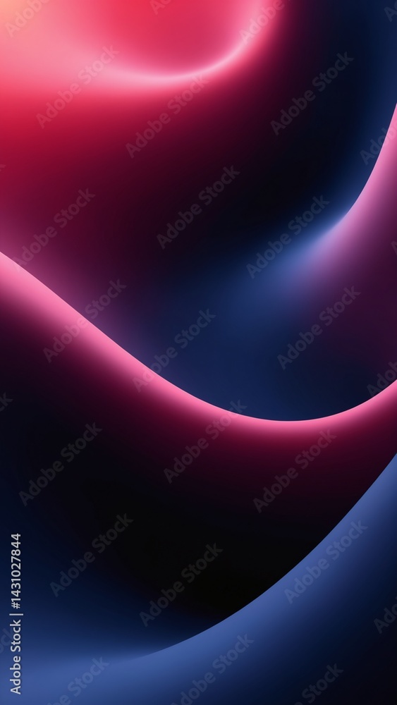 Poster Abstract Light Waves Background with Smooth Gradient and Elegant Flow