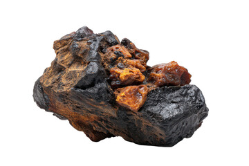 Natural Himalayan Shilajit resin rock used in holistic wellness for energy and vitality